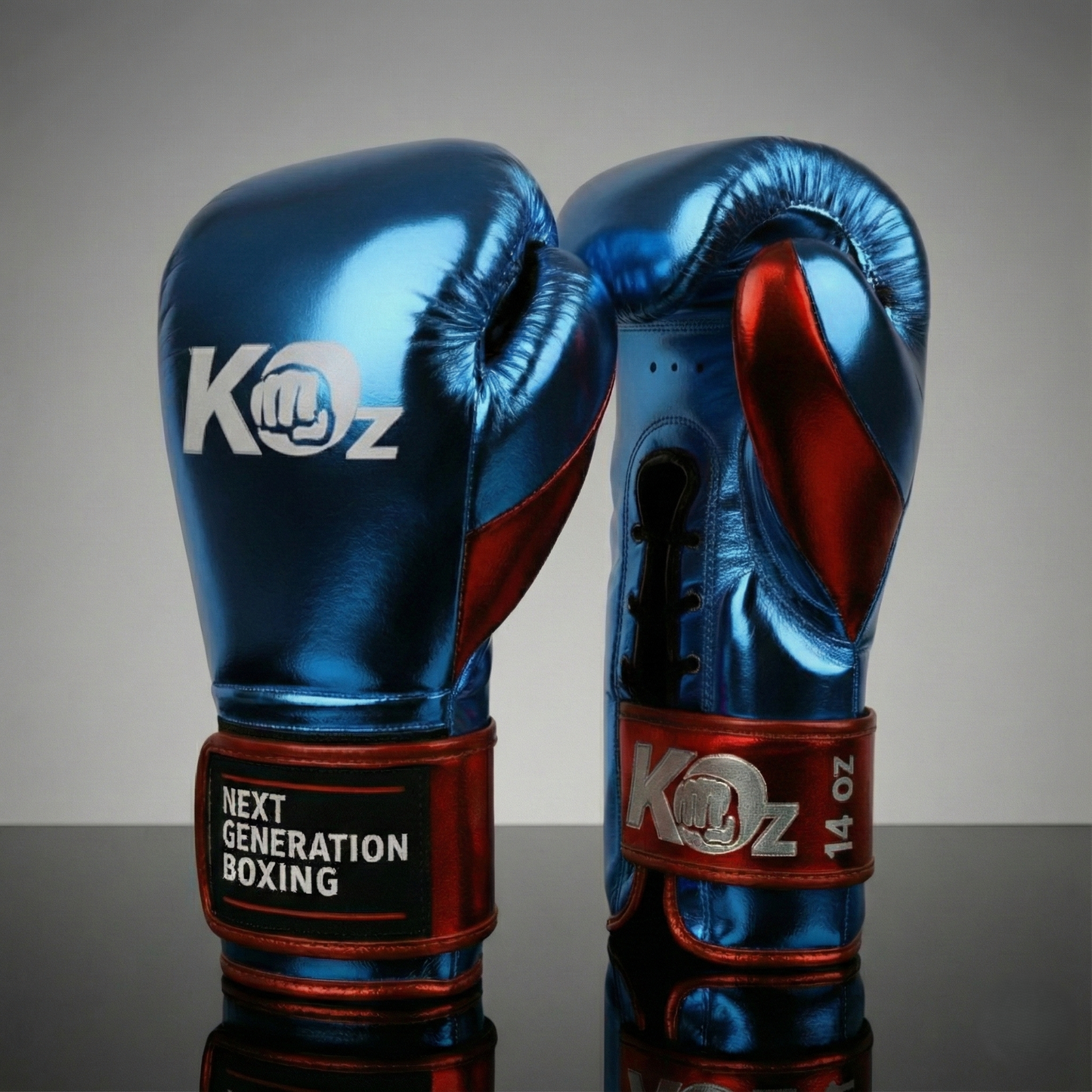 KOz Blue Velcro-Lace